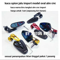 COD - KACA SPION JALU OVAL VARIASI MOTOR PCX-AEROX 155-ADV-LEXI-N MAX-X MAX