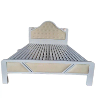 Giường Sắt Hộp 5x10 Bọc Nệm Vải Nhung Cao Cấp Giành Cho Phòng Ngủ Đẹp. Giường Sang Trọng. 1m2-1m4-1m