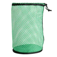 Golf Mesh Bag Golf Ball Bag With Slide-in Cord Lock Multi-Purpose Storage Nets-Bags For Golf Accessories For Storage Storing
