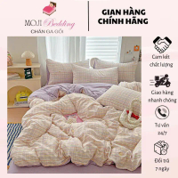 [ MOJI ] Set Chăn Ga Gối Cotton Đũi Hoa Họa Tiết Vintage ( Vỏ Chăn )