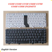 Laptop English Keyboard For HP V3200 V3300 V3100 V3600 V3700 V3400 V3906 DV2040TX Notebook Replacement layout Keyboard