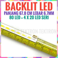 Backlit 80 LED Strip Backlight TV LCD 4x 20 seri 67.8cm x 6.7mm