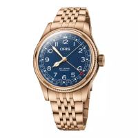 Oris Jam Tangan Pria Oris Big Crown 01-754-7741-3165-07-8-20-01 Pointer Date Bronze Blue Dial Rose G