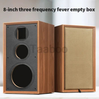8 Inch Three-Way Labyrinth Speaker Empty Box Home Speaker Bookshelf Speaker DIY Hifi Audio Wooden Handmade Box Passive Speaker
