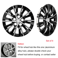 4pcs/set 16 inch Car Wheel Hub Trim Covers ABS Hub Caps Wheel Cap Hubcap Cover Fit for Aluminum Alloy Rims