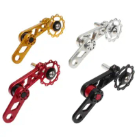 Folding Bike Chainring Tensioner Rear Derailleur Chain Guide Pulley for Oval Tooth Plate Wheel Chain Xipper Bike Parts