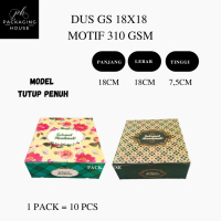 Dus GS Motif 350 Gsm 18x18x7,5cm | Dus Hajatan Motif Unik | ini Dus Kotak 18X18X7,5cm | Dus Hajatan 