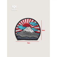 BORDIR GUNUNG FUJI, Emblem bordir/ patch - kk uniform