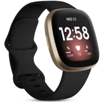 Silicone Strap for Fitbit Versa 4 3 band Smartwatch Accessories replacment wristband Sport Bracelet Fitbit Sense 2 Strap