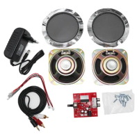 Free shipping Arcade Game Console Audio Amplifier Kit，Amplifier 4-inch 5W Speakers Power Cable For Arcade Game Cabinet Accessori