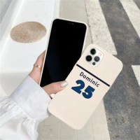 Custom Basketball Name Number DIY Case For Apple iPhone13 12 11 Pro Max X XR XS 7 8 Plus Mini Personalized Silicone Soft Cover