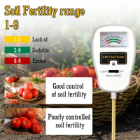 4 in 1 Soil Tester Humidity Light pH Tester Nutrient Meter 90° Foldable Plant Cultivation Garden Tools for Potting Plant