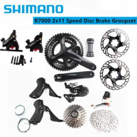 SHIMANO 105 R7000 2x11 Speed Disc Brake Groupset For Road Bike Bicycle Kit Set With IIIPRO DISC Brake