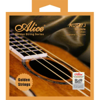 Ukulele accessories Alice AU047J UKULELE Carbon soprano/Concert Golden Strings series Golden strings