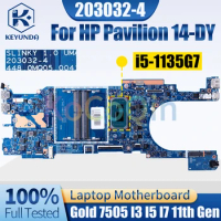 203032-4 For HP Pavilion 14-DY Notebook Mainboard Gold 7505 I3 I5 I7 11th Gen M74958-601 Laptop Motherboard Full Tested