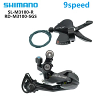 Shimano ALIVIO 9 Speed M3100 Groupset M3100 Right Shifter Lever and M3100 SGS Rear Derailleur Groupset for Mountain Bikes Parts