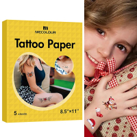 Customize MECOLOUR Printable Temporary Tattoo Paper 8.5"X11"-5 Sets for Inkjet printer DIY Image Tra