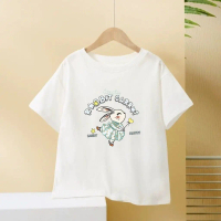 Áo thun hình dễ thương cho bé vải cotton  tay lỡ form rộng 7324