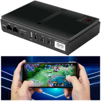 10400mAh Mini Portable UPS Backup Power Adapters 5V 9V 12V Uninterruptible Power Supply for WiFi Camera Router Speaker