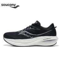 Saucony Triumphs 21 Men Running Shoes Outdoor Road Sneakers Cushioning Elasticity Marathon Shoes Trail Trekking Tennis Sneakers