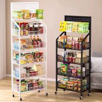 3/4/5Layer Store Rack Display Rack Rak KedaiRuncit Cashier Shelf Supermarket Shelf withWheels Steel 
