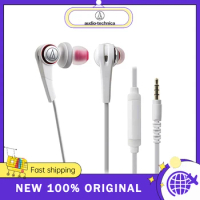 100% Original Audio-Technica ATH-CKS770iS 3.5mm Wired Earphone With Mic Dynamic Headset Heavy Bass Sound for Phone Tablet Laptop