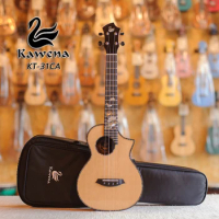 Kawena 26 inch Ukulele KT-02CA Handmade Hawaii Guitar Solid Spruce Rosewood With Bag/Tuner/Capo/Strap