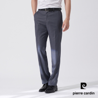 Pierre Cardin皮爾卡登 男裝 彈性暗紋平口西裝褲-灰色(5247848-96)