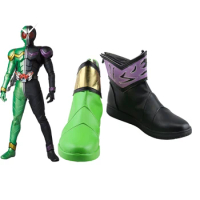 Anime Rider Initial W Cosplay Shoes Kamen Rider Boots Halloween Carnival Shoes