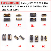 2pcs FPC Connector Battery On Board For Samsung Galaxy S23 S22 S21 S20 S10 S9 S8 S7 S6 Note 8 9 10 20 Ultra PLus Lite A10S A20S
