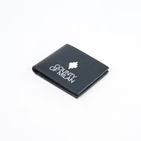 Dompet MARCELO BURLON LOGO WHITE BLACK WALLET 100% ORIGINAL 10X8CM