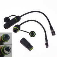 RJ45 8p8c lulus kalis air Rangkaian-melalui Penyambung Kepala RJ45 Lelaki ke Kord sukan sukan