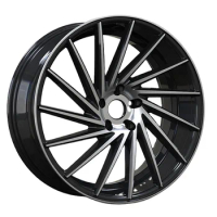 5 holes black machine lip rims 18/19/20 inch car custom wheels