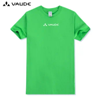 VAUDE Brand Selling Men's Summer 100% Cotton T-shirt Men's Casual Short-sleeved O-collar T-shirt Comfortable Solid Color Top