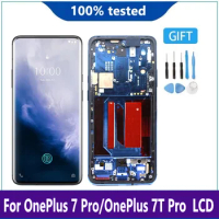 Original 6.67" Display AMOLED For OnePlus 7t Pro LCD Screen Touch screen Digitizer Assembly For OnePlus Seven Pro LCD With frame