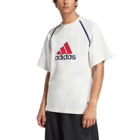 【Adidas 愛迪達】 BADGE TEE 運動 搶眼 寬鬆 圓領短袖T恤 男 - IM7840