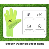 Goalkeeper Gloves, Football Glove Goalkeeper Gloves with Fingersave Goalie Gloves Breathable Football Goalkeeping Gloves