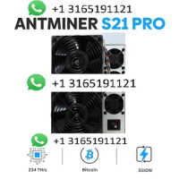 ANTMINER S21 PRO ORIGINAL NEW BUY 5 GET 3 FREE !ORIGINAL NEW Bitmain Antminer S21 Pro Bitcoin Miner 234TH/S FREE SHIPPING!!