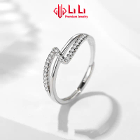 Nhẫn bạc nữ LiLi S925 đính đá CZ cao cấp lấp lánh Adelaide LILI_627731