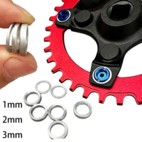 1mm 2mm 3mm CNC Bike Spacer Shim Bicycle Chainring Bolt Ring Bike Chain Wheel Screws Washer Gasket Double Bike Crankset Screws