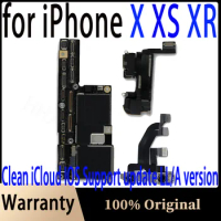 for iPhone X Mother Board 64GB 128GB Original Motherboard for iPhone XR/Xs Max Motherboard With Face ID IOS System Logic Board