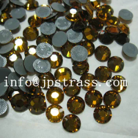 Wholesale Austrian hotfix rhinestone SS20 topaz color 5mm flat back with 1440pcs each pack high quality shiny free shipping
