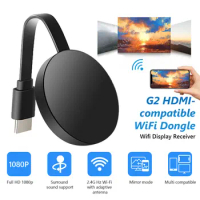 2.4G 4K Wireless WiFi Mirroring Cable HDMI-compatible Tv Stick Adapter 1080P Display Dongle For Samsung Xiaomi Huawei To TV