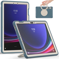 Case For Samsung Tab S9 FE S8 S7 SM-X710 X716B X510 X516B X700 X706 T870 T875 Stand TPU+PC Cover For S6 10.5 T860 T865 Pen Slot