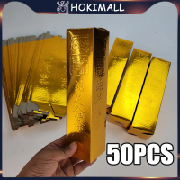 50pcs Kertas Sembahyang  Batangan Emas Yenpau Emas Kertas Leluhur Belum Di Rakit