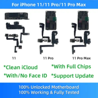 Fully Tested Unlocked For iphone 11 Pro Max Logic Board Clean iCloud For iPhone 11 Pro max Motherboard mainboard with face ID