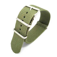 Army Military Vintage Retro Nylon Watch 18 20 22mm Green fabric Woven watchbands Strap Band Buckle belt 24mm accessories