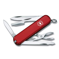 【Victorinox 瑞士維氏】瑞士刀 EXECUTIVE 10用刀 74mm-紅色 (0.6603)