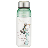 大賀屋 日貨 茉莉 公主 透明 水瓶 綠色 水杯 水壺 冷水瓶 過濾 設計 迪士尼 阿拉丁 正版授權 J00013114