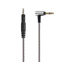 For Audio Technica Pioneer ATH-M50x M40x M60X M70x Earphone Replaceable 3.5mm to 2.5mm Single Crystal Copper Silver Plated Cable